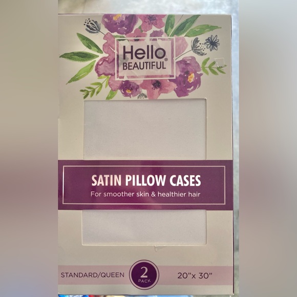 Satin Silk Ivory Pillowcases, Easter Filler New Queen Size Great 4 Hair & Skin - Picture 2 of 2